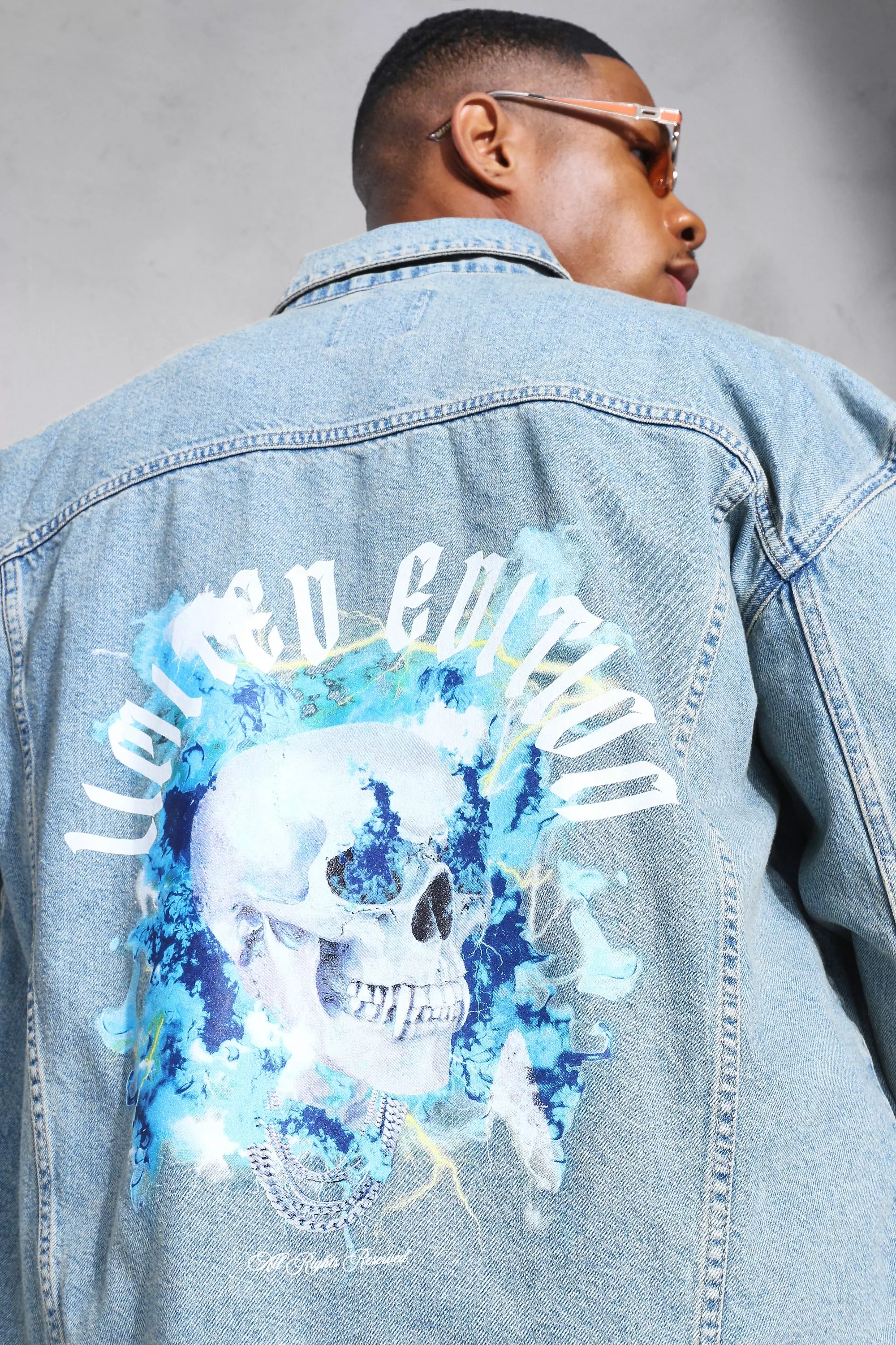 Jean sale jacket graphic